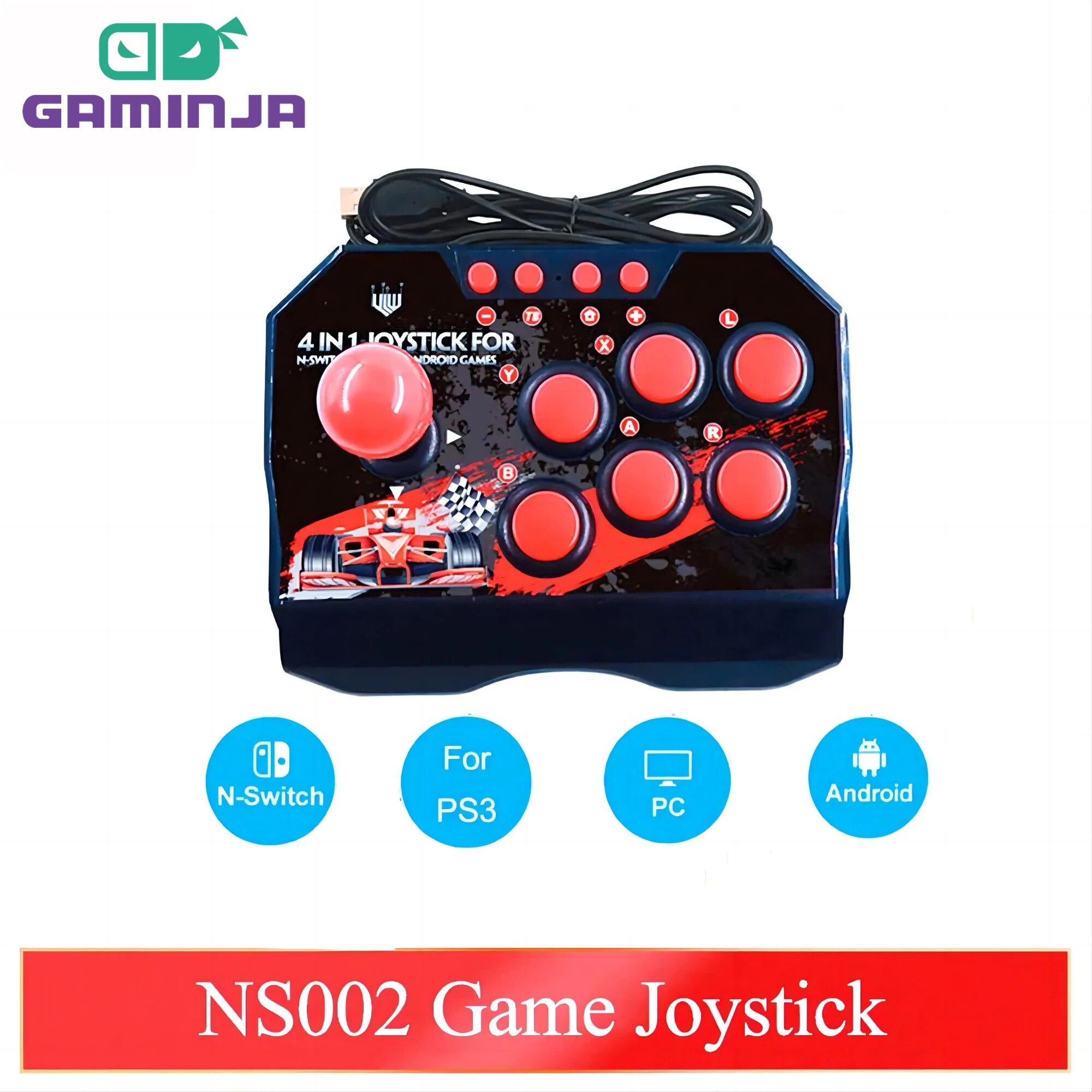 Retro Game Controller Usb - GAMINJA NS002 4 в 1 Ретро