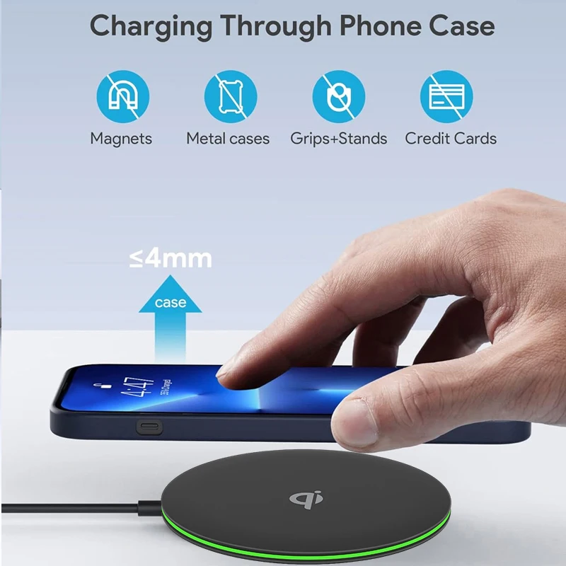 Настольное беспроводное зарядн – обзор и цена Wireless Phone Charger Pad