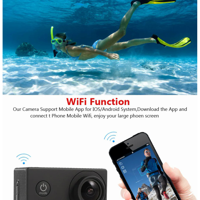 2,0-дюймовая экшн-камера Ultra – обзор и цена Action Camera 4K